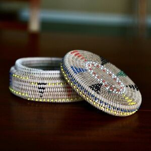 Small hand-woven Indonesian basket/box